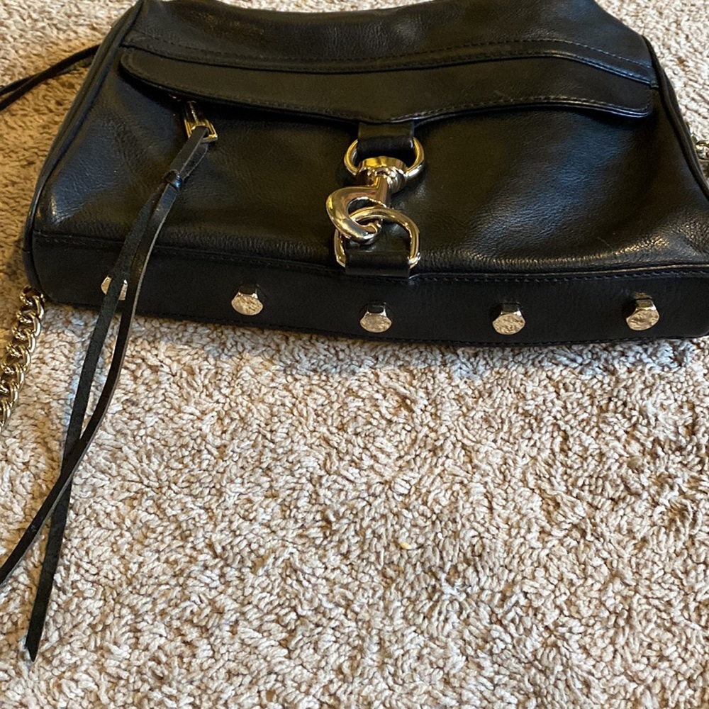 Rebecca Minkoff M.A.B. Crossbody in Black Leather - Picture 2 of 6